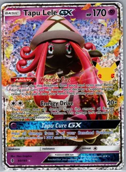 Tapu Lele GX 60/145 Celebrations: Classic Collection - Pokemon Card - NM - Image 1