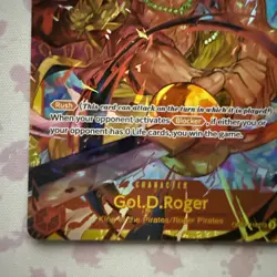 One Piece Card Game Gol.D.Roger OP09-118 Secret Rare English Unplayed - Image 2