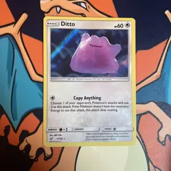 Pokemon Ditto 17/18 Detective Pikachu Holo card - Image 1