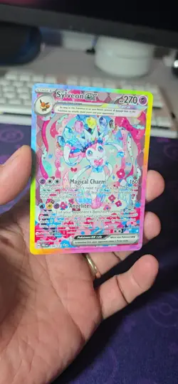 Pokemon TCG Prismatic Evolution Sylveon EX Card 156/131 NM 🔥 - Image 2