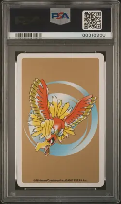 2000 Pokemon Eevee 4 of hearts Gold Poker Card PSA 10 (Ho-Oh) - Image 2