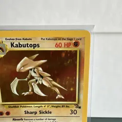 Pokemon TCG Kabutops Holo Rare Card 9/62 Fossil Unlimited 1999 Vintage - Image 4