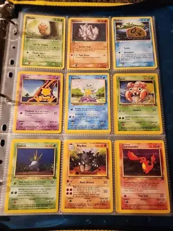 Pokemon Collection Binder Vintage Lot of Cards Holos Rares WoTC E-Reader Etc - Image 3