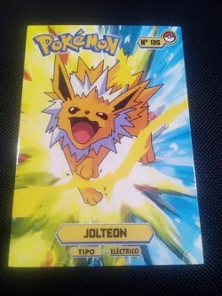 Pokemon 2024 Card Tops Pokedex Database Set Jolteon 135 Peru US Seller - Image 1