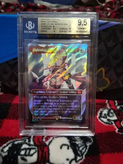 MTG, Lightning, Army of One (0545) (Borderless) (Surge Foil) Final Fantasy Foil - Image 1