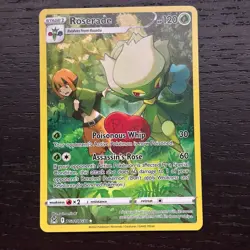 Roserade TG02/TG30 Pokemon Lost Origin Trainer Gallery Ultra Rare Holo Card NM - Image 1