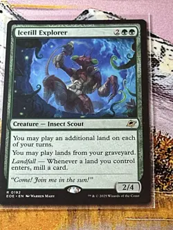 MTG Edge of Eternities 0192 Icetill Explorer Creature Insect Scout RARE - Image 4
