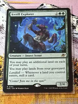 MTG Edge of Eternities 0192 Icetill Explorer Creature Insect Scout RARE - Image 5