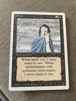 Magic the Gathering MTG Gloom (139) Fourth Edition LP @2998 - Image 1