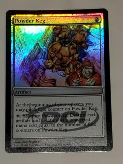MTG Powder Keg LP - Foil - Player Rewards Promo - Image 2