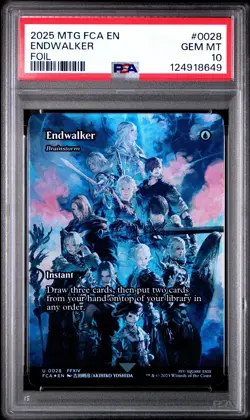 2025 MAGIC: THE GATHERING FINAL FANTASY: THROUGH THE AGES FOIL ENDWALKER PSA 10 - Image 1