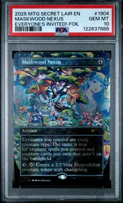 2025 MTG SECRET LAIR DROP EVERYONE'S INVITED!-FOIL #1904 MASKWOOD NEXUS PSA 10 - Image 1