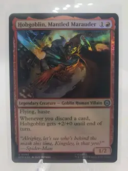 MTG: Hobgoblin, Mantled Marauder - Marvel's Spider-Man #80 U Foil NM - Image 1