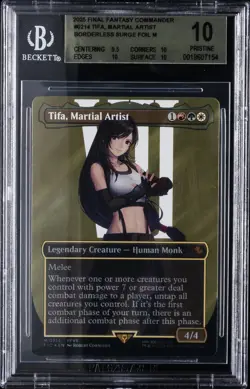2025 MTG FINAL FANTASY BORDERLESS SURGE FOIL #0214 TITA MARTIAL ARTIST BGS 10 - Image 1