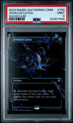 2023 MTG COMMANDER MASTERS SHOWCASE #702 JEWELED LOTUS PSA 9 - Image 1