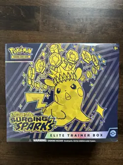 POKEMON SURGING SPARKS ELITE TRAINER BOX BRAND NEW FACTORY SEALED ETB! TCG RARE! - Image 1