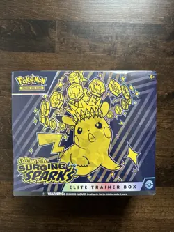 POKEMON SURGING SPARKS ELITE TRAINER BOX BRAND NEW FACTORY SEALED ETB! TCG RARE! - Image 2