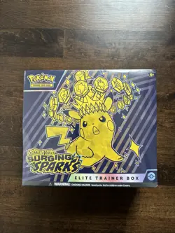 POKEMON SURGING SPARKS ELITE TRAINER BOX BRAND NEW FACTORY SEALED ETB! TCG RARE! - Image 3