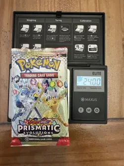 Pokemon Prismatic Evolutions Booster Pack -HEAVY 24.0g- Possible Demi/God Pack! - Image 1