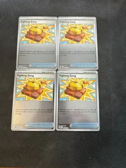 Pokemon TCG Playset - 4x Fighting Gong 116/132 Reverse Holo - Mega Evolution -NM - Image 1