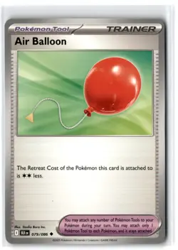 2025 Scarlet & Violet Series - Black Bolt Air Balloon #79 Uncommon - Image 1