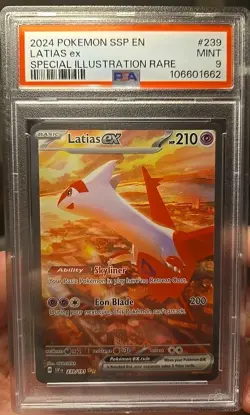 Pokemon TCG PSA 9 MINT Latias ex 239/191 Sv08: Surging Sparks Holo 🔥 - Image 3