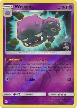 Pokemon - Weezing - 29/68 - Rare - Reverse Holo - Hidden Fates - NM - Image 1