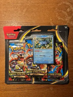 POKEMON MEGA EVOLUTIONS 3 PACK BLISTER BRAND NEW FACTORY SEALED TCG RARE GOLDUCK - Image 2
