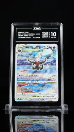 Pokemon TCG Darkrai VSTAR GG50 Crown Zenith Galarian Gallery TAG 10 GEM MINT - Image 1