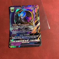 Pokemon TCG Lunala GX SM Black Star Promo SM17 Holo Promo LP/NM - Image 1