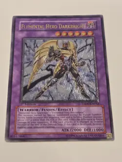 Elemental Hero Darkbright TAEV-EN042 1st Edition Ultimate Rare Tactical Evo READ - Image 2