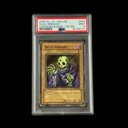 Yu-Gi-Oh! Slab Skull Servant 1st Edition LOB-004 PSA 9 Mint 2002 - Image 1