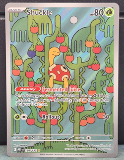 Shuckle Illustration Rare 136/132 Mega Evolution Pokemon TCG Near Mint Card NM - Image 1