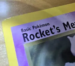 Oversized Pokemon Card Rocket's Mewtwo Jumbo Winner Promo Best Of Game Excellent - Image 3
