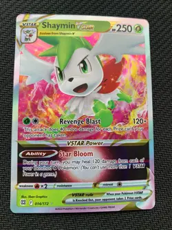 Shaymin VSTAR 14/172 Ultra Rare Pokemon card - Sw&Sh Brilliant Stars set - NM - Image 2