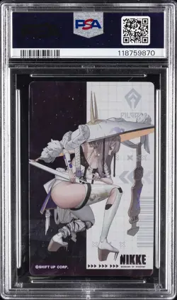 2023 GODDESS OF VICTORY: NIKKE GUN GIRL METAL CARD COLLECTION SCARLET PSA 9 - Image 2