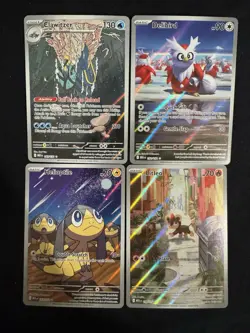 Pokemon Mega Evolution - Clawitzer, Delibird, Helioptile & Litleo IR Card Set - Image 1