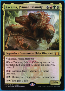 Zacama, Primal Calamity (Judge Promo) FOIL NM MTG MAGIC CARD (500035) ABUGames - Image 1