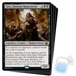 GISA, GLORIOUS RESURRECTOR X4 Innistrad: Midnight Hunt MID Magic MTG MINT CARD - Image 1