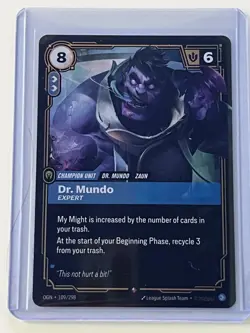 Riftbound Dr.Mundo 109/298 TCG Foil card League Of Legends B - Image 1