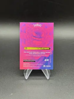 Dark Gengar 2024 Blue Pokedex Vol. 3 Flash Edition #3 Limited Edition Card - Image 2