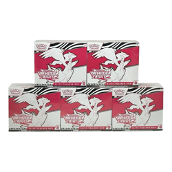POKEMON TCG SCARLET & VIOLET WHITE FLARE ETB ELITE TRAINER BOX - LOT OF 5 - Image 1