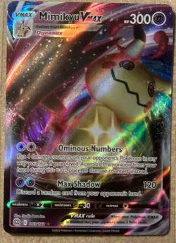 Pokemon TCG Mimikyu VMAX Holo Ultra Rare Card 069/172 Brilliant Stars - Image 2