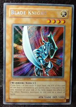 Yu-Gi-Oh Card Blade Knight Holo Limited Edition Collector's Tins CT1-EN002 TCG. - Image 1
