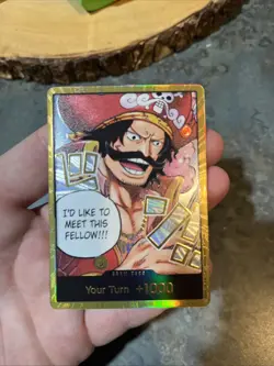 One Piece Gol.D.Roger GOLD DON!! Card (OP-13) English - Image 1