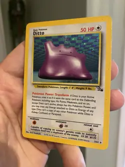 Ditto 3/62 - Pokemon TCG Fossil Unlimited Holo Rare Card WOTC DMG - Image 4