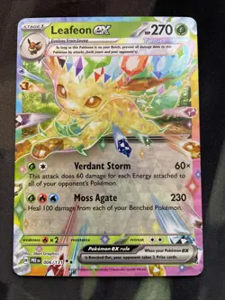 Leafeon ex 006/131 Sv: Prismatic Evolutions Holo Pokemon Card Grass Type - Image 1