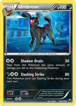 Umbreon 60/108 Uncommon | Dark Explorers | Pokemon Card - Image 1