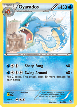 Gyarados 24/124 Rare | Dragons Exalted | Pokemon Card - Image 1