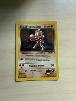 Rockets Hitmonchan Gym Heroes Trading Card 11/132 Holo - Image 1